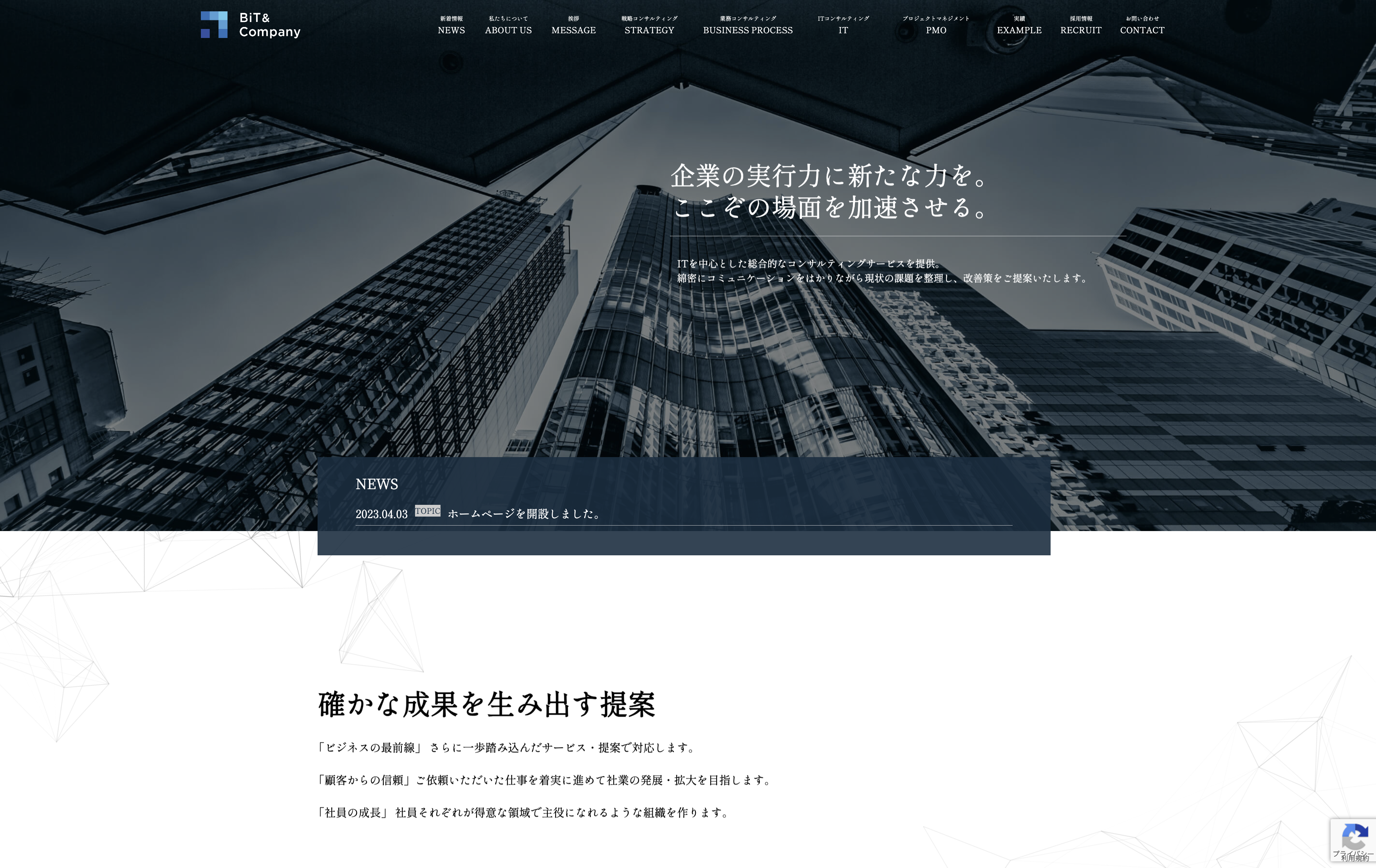 株式会社BiT & Companyの株式会社BiT＆Company:ホームページ制作サービス